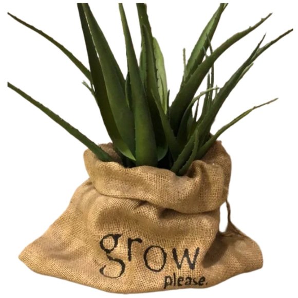 “Grow Please” Burlap Sack - Picture 3 of 9